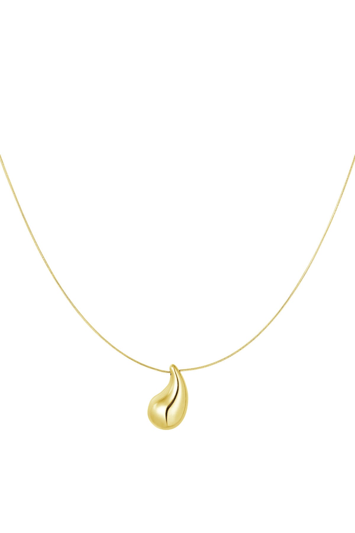 Dünne Kette mit kleinem Tropfenanhänger - Dutch Atelier