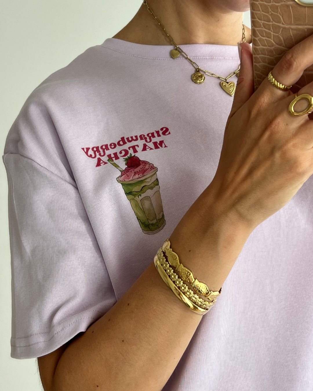 Yinthe Strawberry Matcha T-Shirt - Dutch Atelier