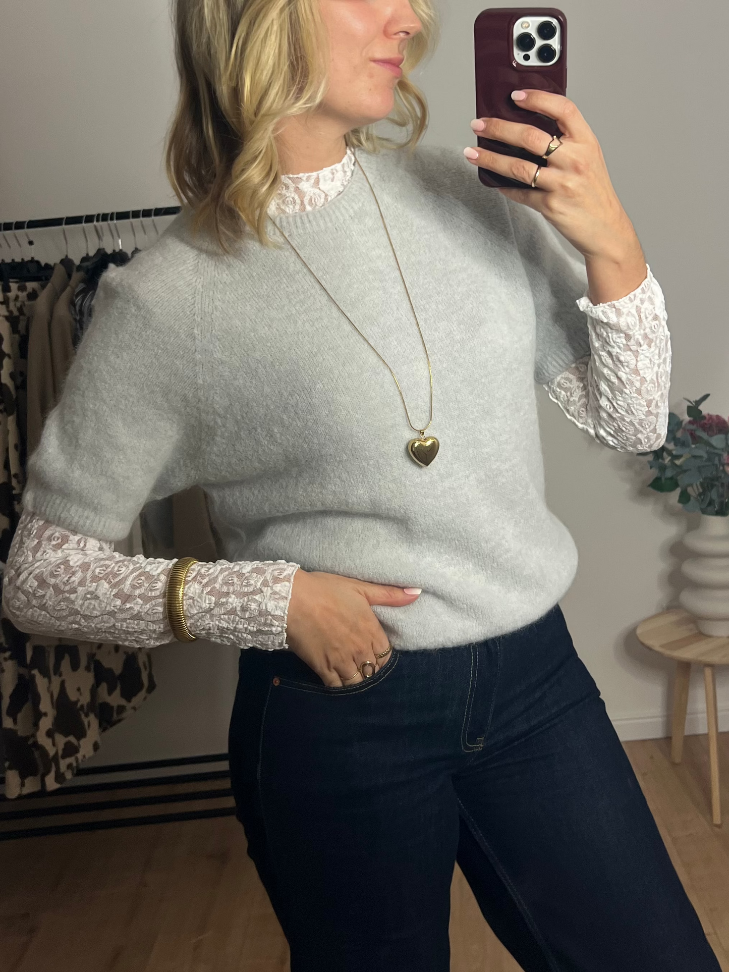 Alpaca Pullover Femke Model Bild