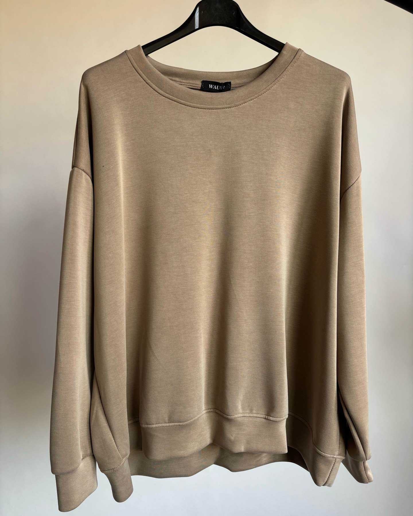 Noa Viskose-Pullover in Beige, Produktbild