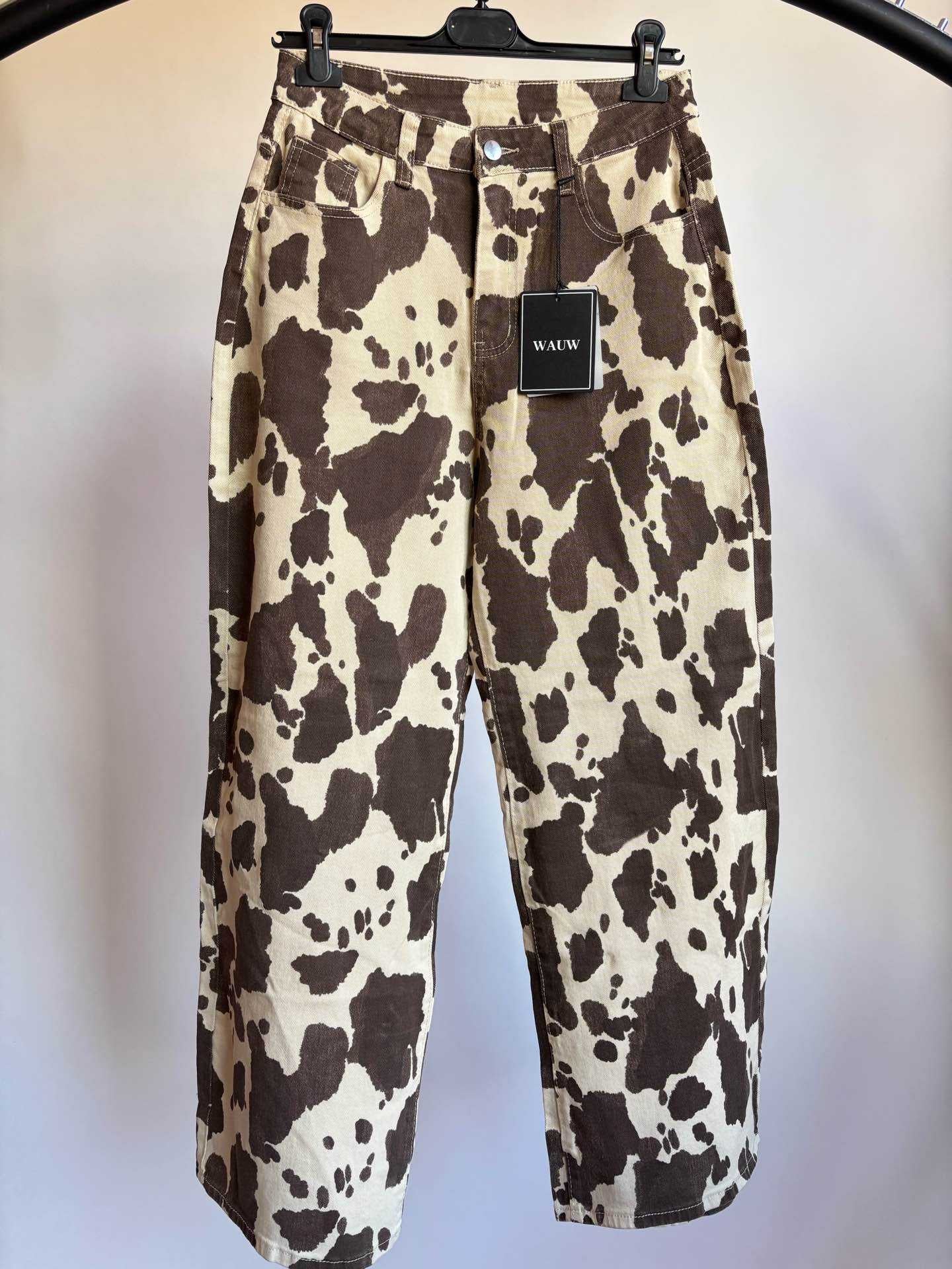 Dutch Atelier Pien Kuhprint Jeans Hose Produkt Bild