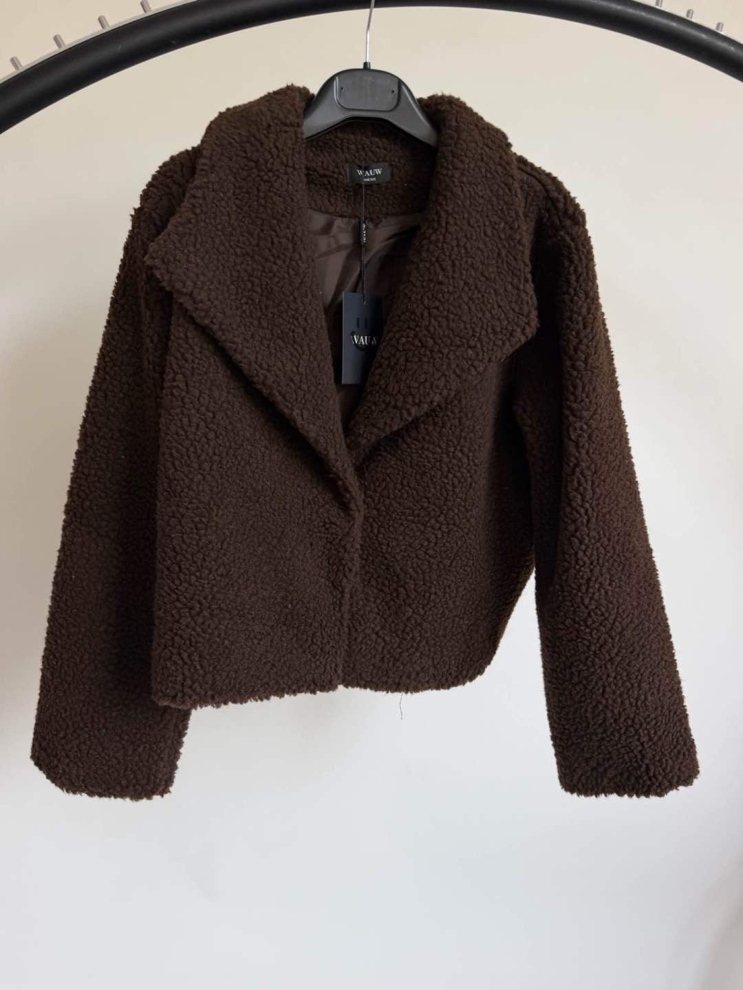 Braune Teddy Jacke Roos