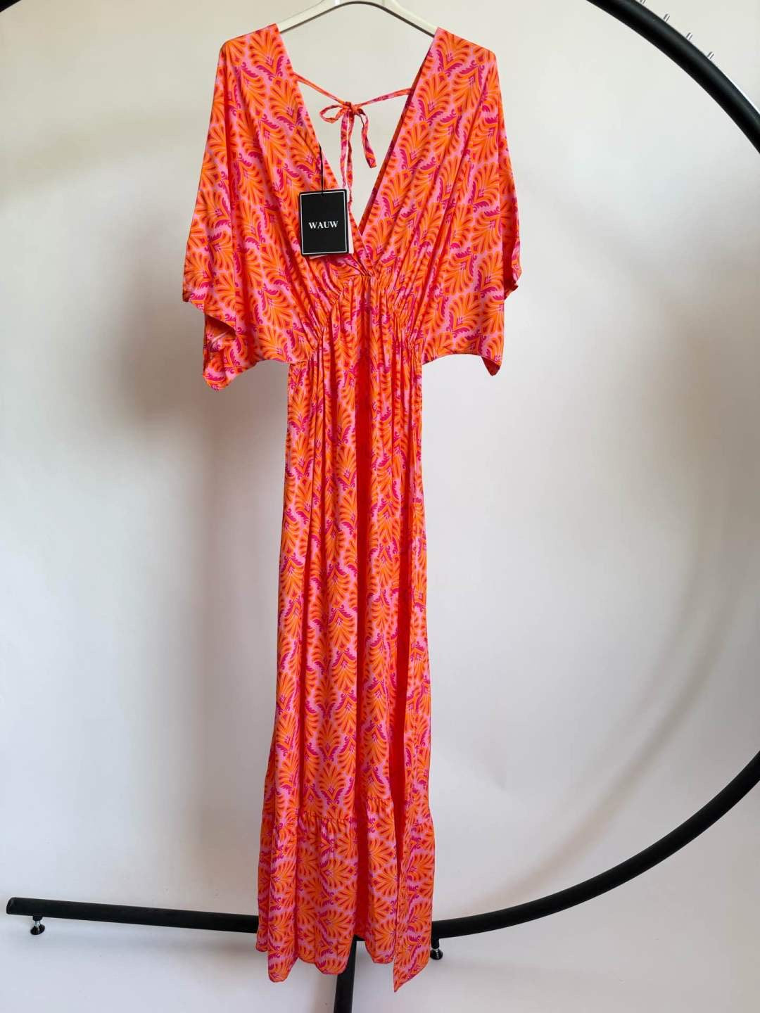 Langes Sommerkleid aus Viskose mit Print