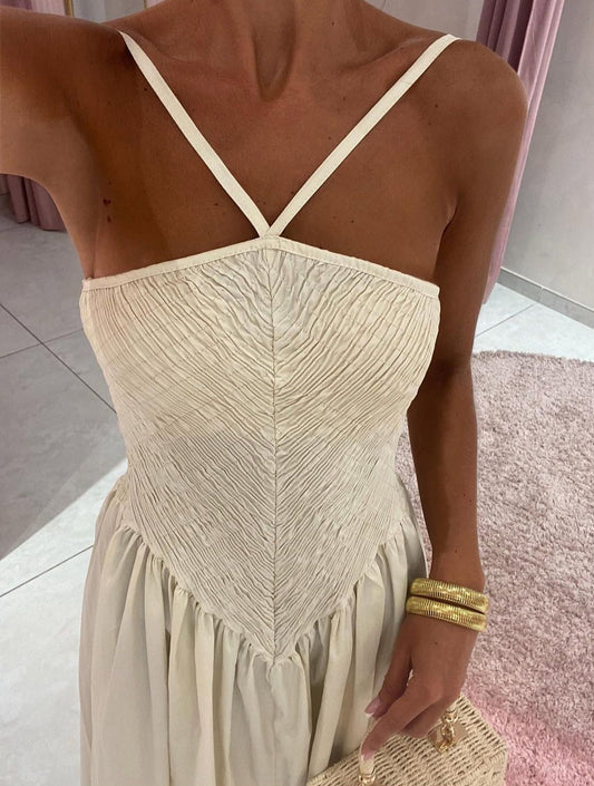 Olivia Kleid Beige - Dutch Atelier