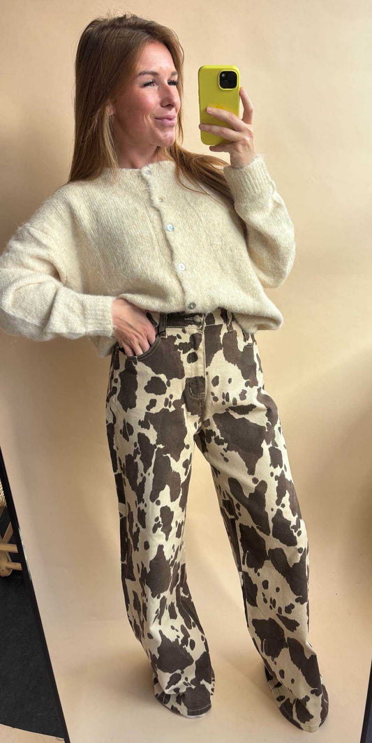 Pien Kuhprint Jeans, Bild Modell