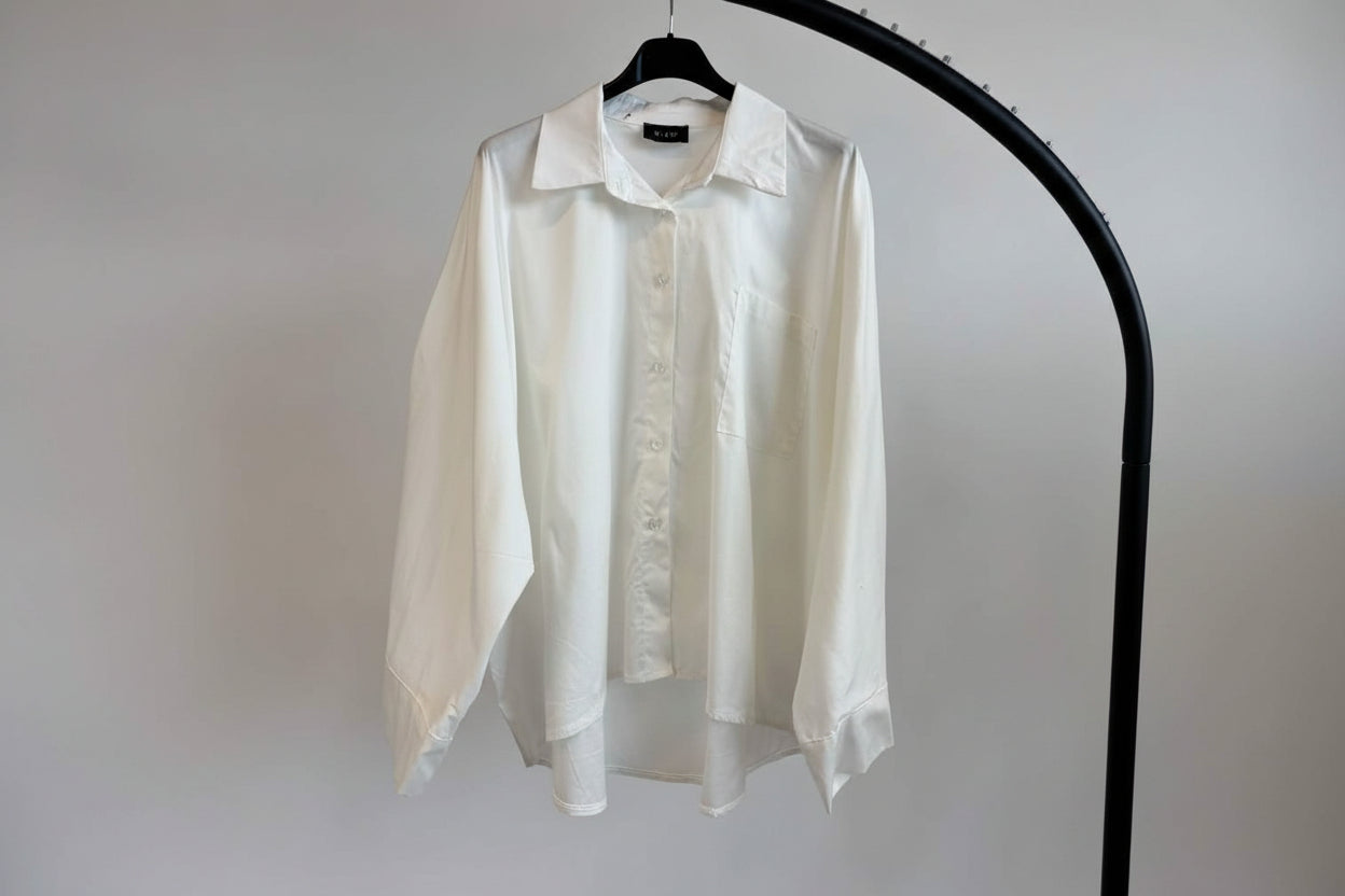 Produktbild, Bluse Elodie in Weiß von Dutch Atelier, locker oversized